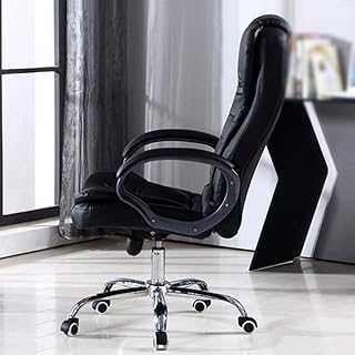 QNN Silla de Escritorio, Silla de Oficina Premium, Silla Giratoria Negra para Oficina en Casa Hecha de Duradera Y Estable, Ajustable en Altura, Ergonómica
