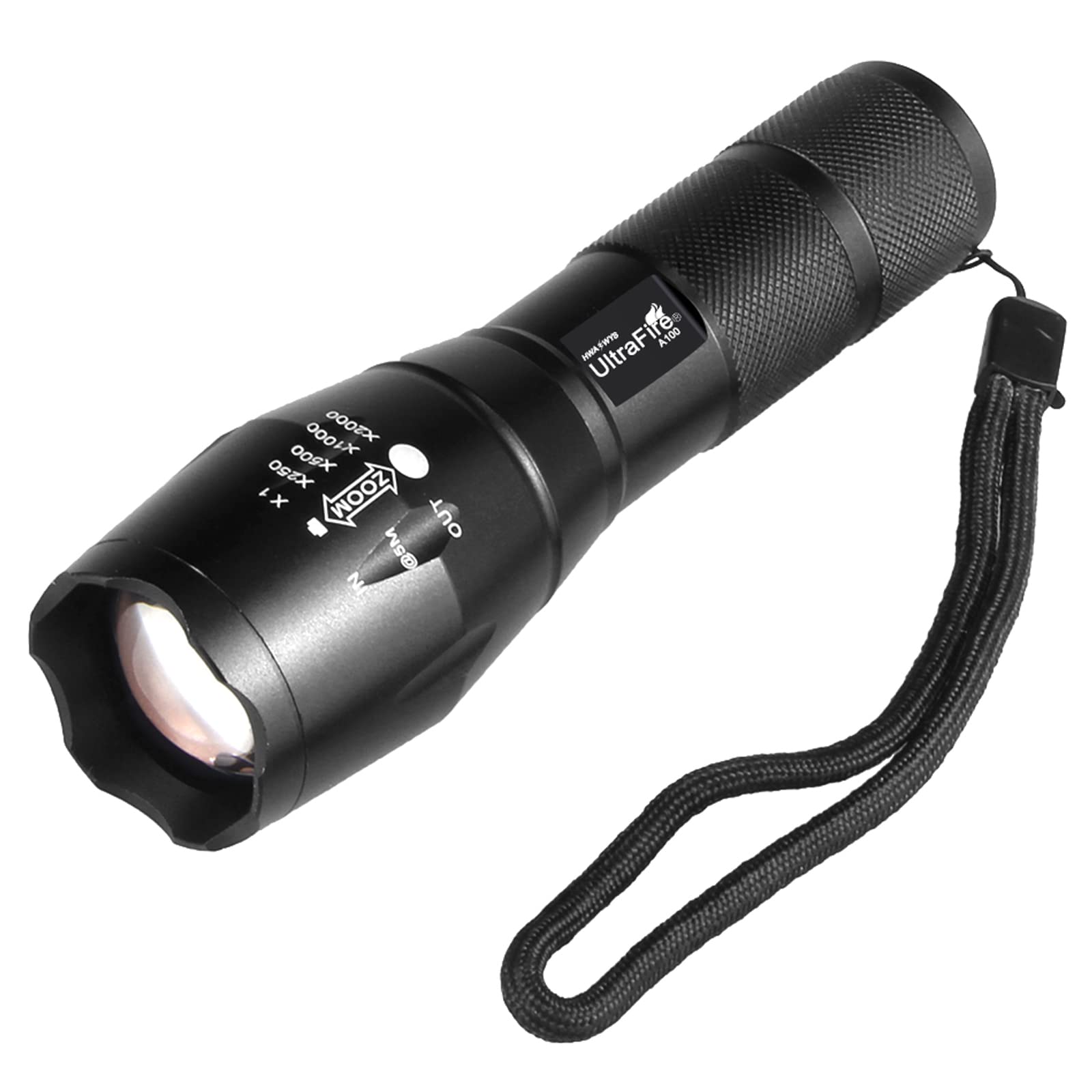 Ultrafire Black Ir Led Torch 940Nm Adjustable Focus Infrared Illuminator, Zoomable Ir Light For Night Vision Coyote Hog Predator Hunting, A100-Ir