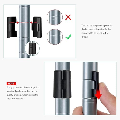 Miniatura 5 de Estantería organizadora clásica de 5 niveles, estantería de cocina, color gris plateado