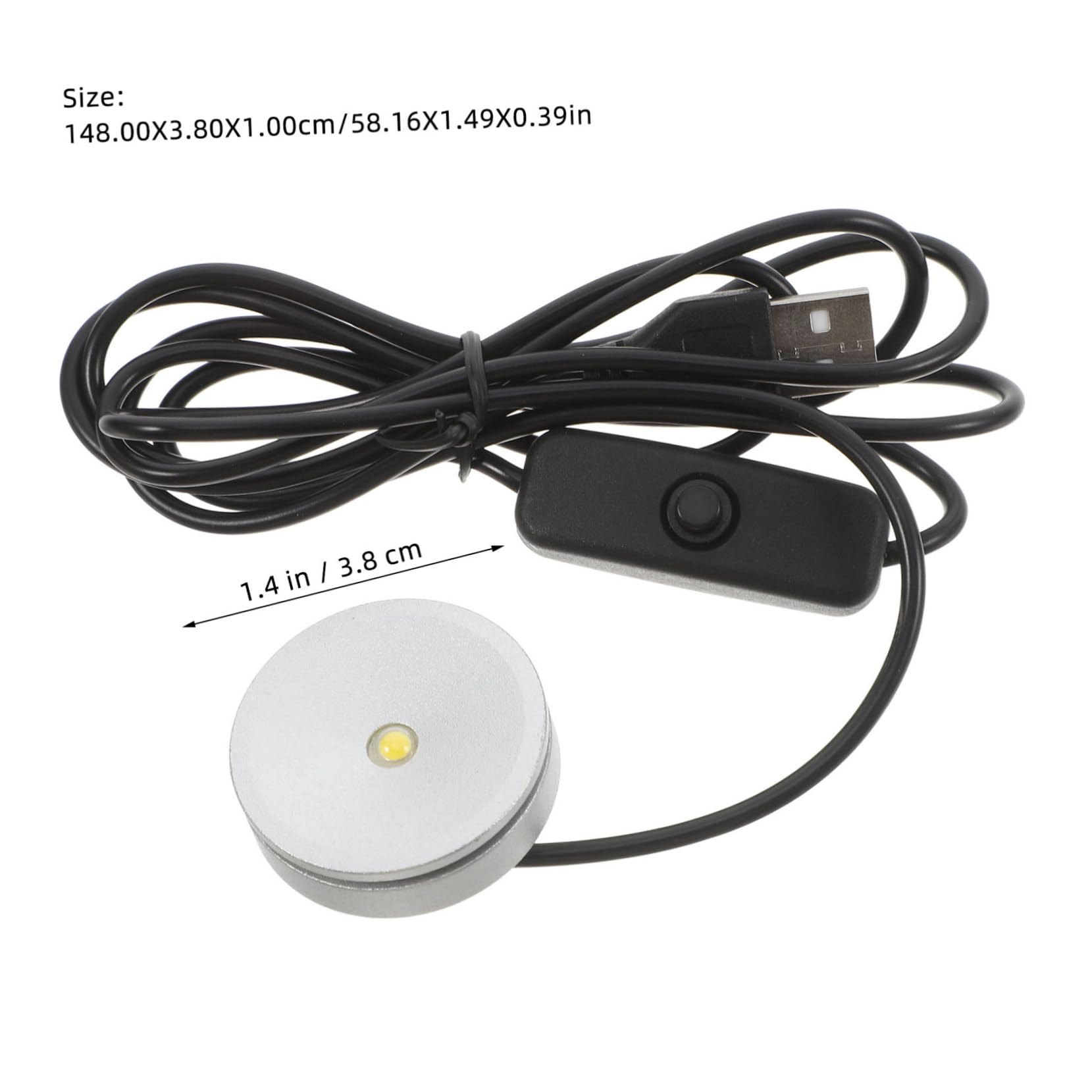 DIYEAH Led Reading Light 3w Neutral Diffuser Under Cabinet Lighting Desk Lighting -Powered Mini Floodlight