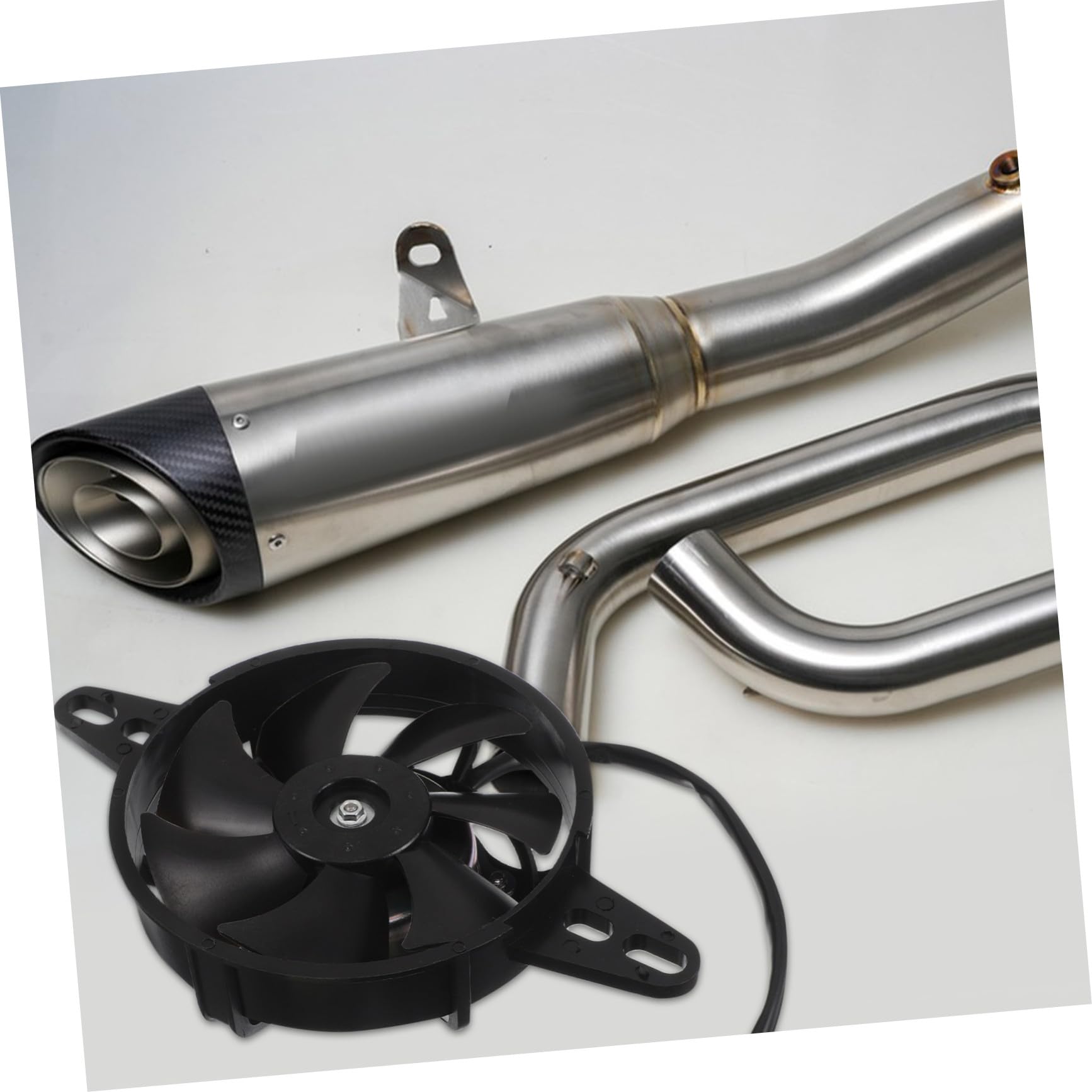 Ventilador de Radiador Eléctrico 150-250cc Plástico Metal Negro
