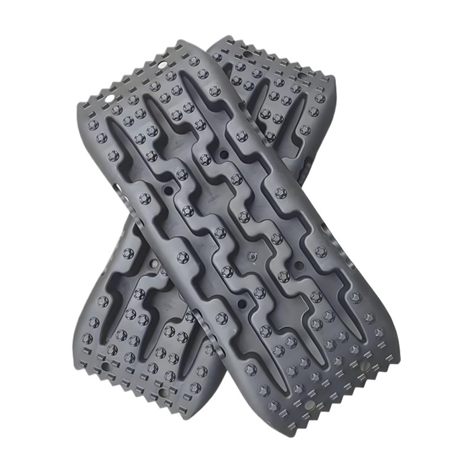 Tavola di trazione per il soccorso stradale, Mini trackpad di emergenza for scheda trazione salvataggio for auto da 2 pezzi(2PC Black)