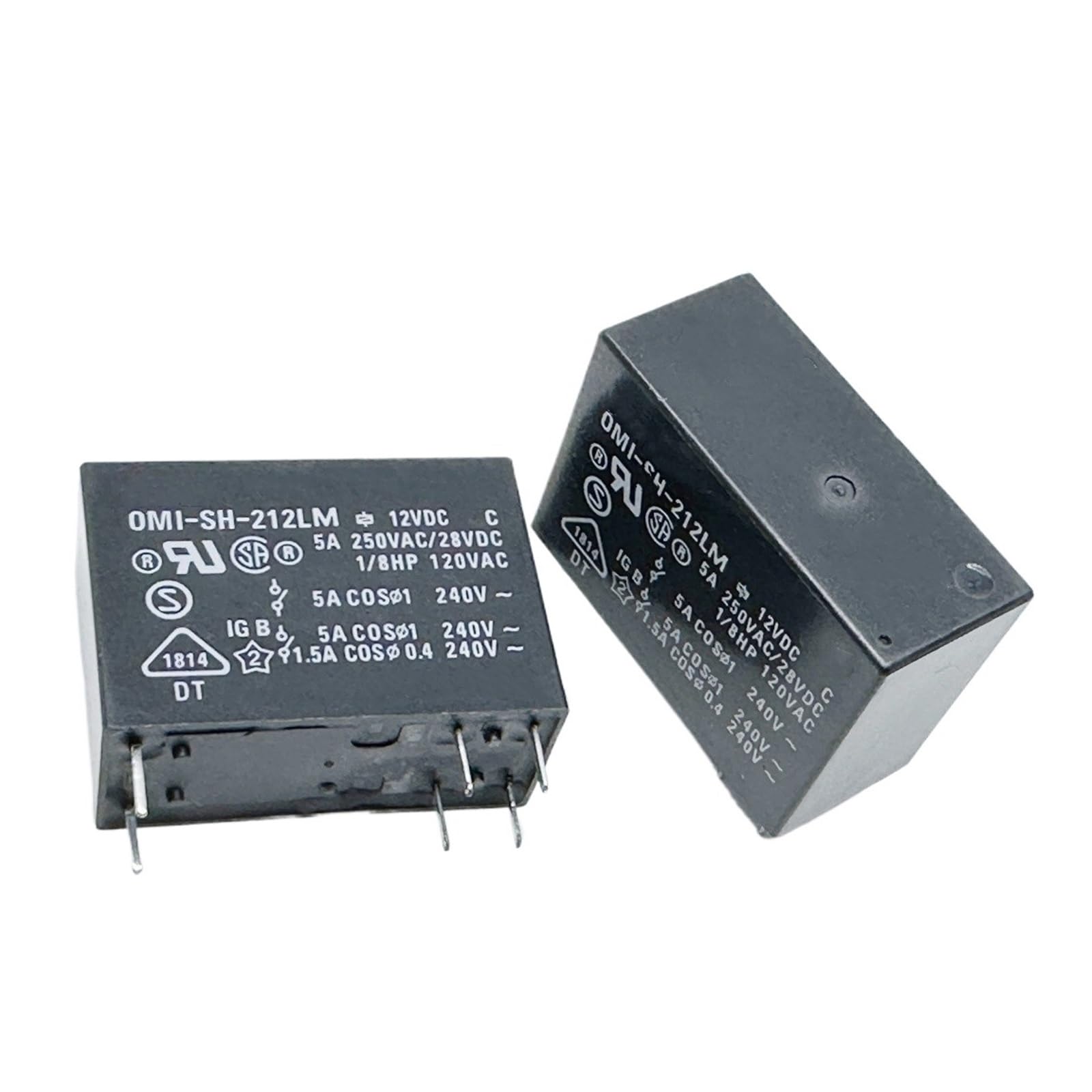 Yzwrwrmktb One Color 1Pc Omi-Sh-212Lm 12Vdc (14F2a-6V/12V-5A) Relay 6Pins