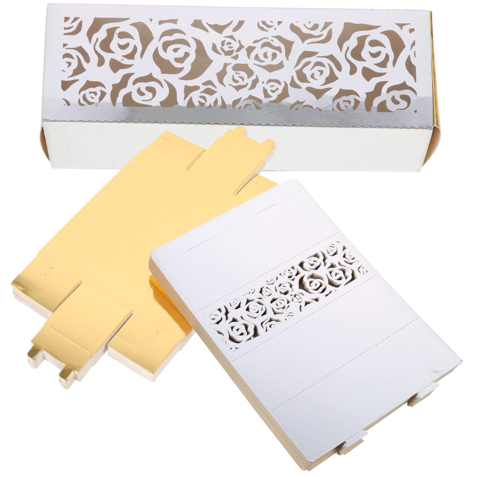 Scatole Regalo di Carta a Forma di Rosa 50 Pezzi, Piccole Scatole per Dolci e Caramelle Nuziali, Confezioni Porta Confetti per Matrimoni e Feste, Decorazioni Romantiche