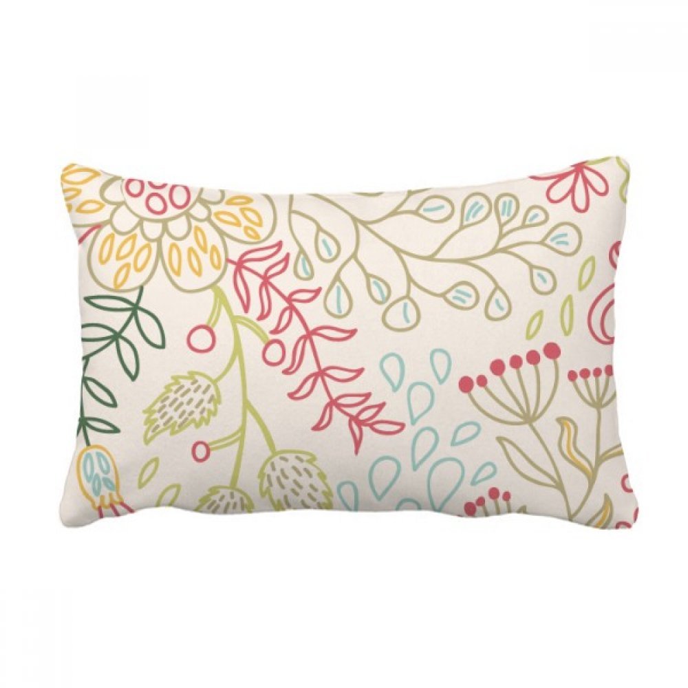 Oreiller de décoration grand format motif fleur et plante pour aménagement intérieur de maison