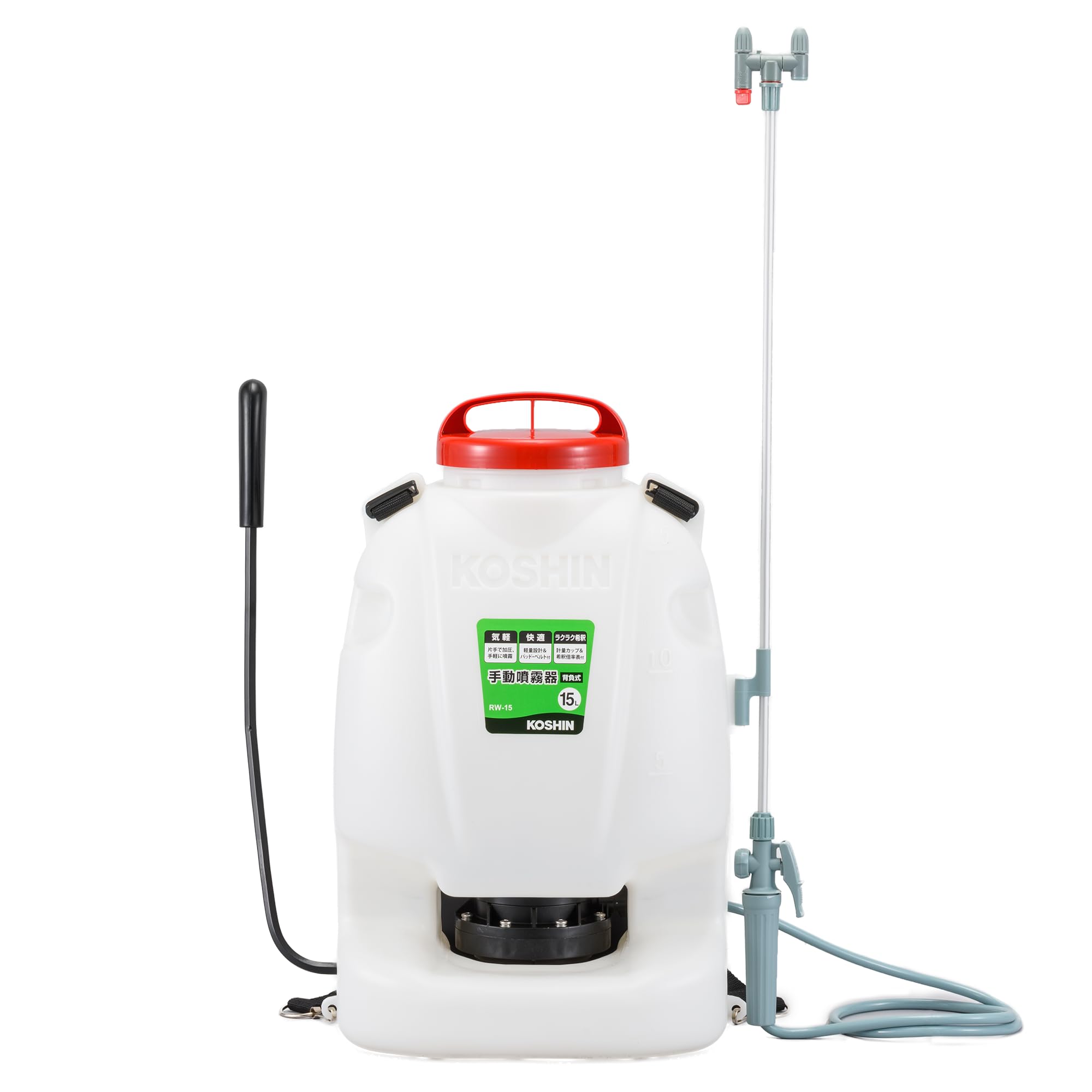 美品！背負い式手動噴霧器 KOSHIN 15L Amazon.co.jp: 工進(KOSHIN) 背負い式 手動噴霧器 タンク 15L グランド