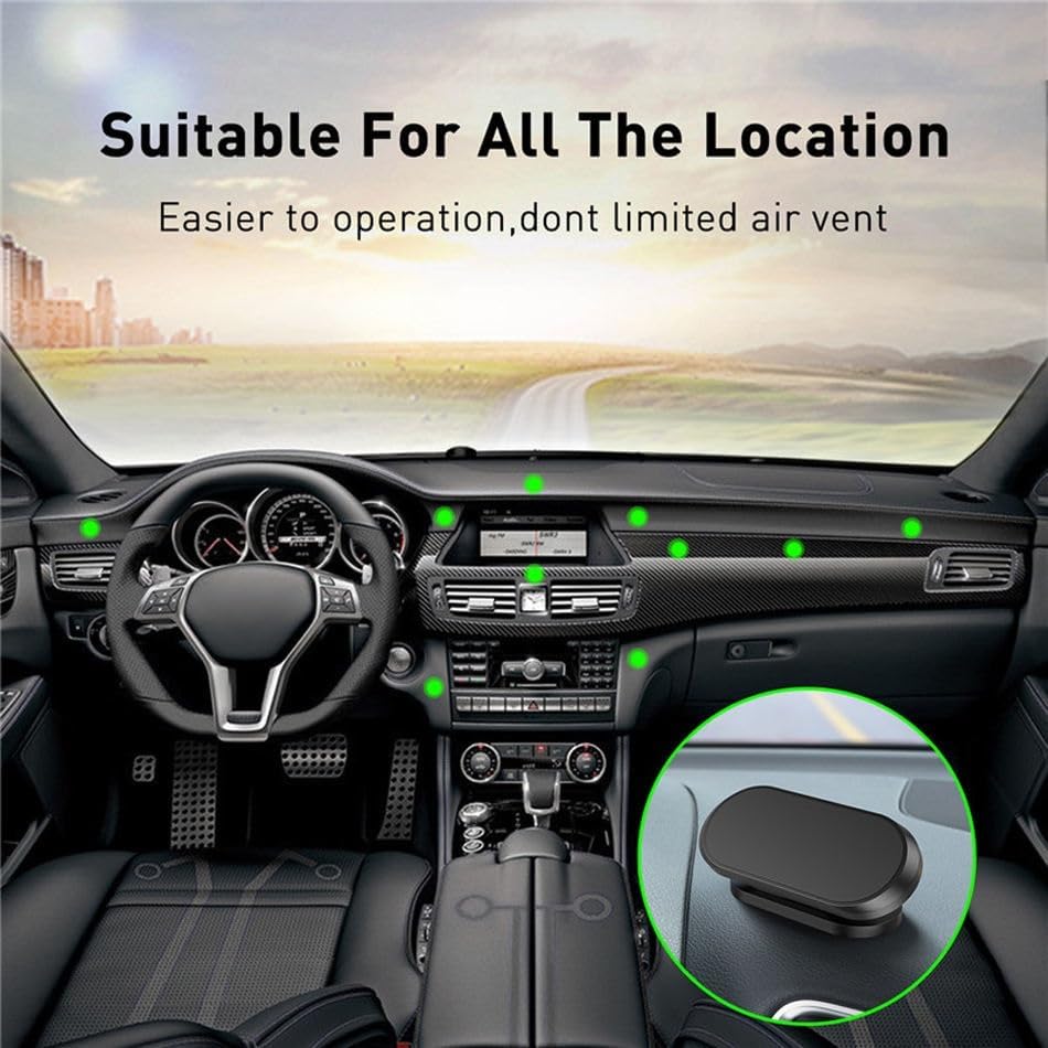 Image of Fugetek Magnetic Mobile Phone Holder for Car Dashboard /Bike with 540 Angle Rotation & Strong & Safe Magnets-Car Phone Mount Stand- Compatible with All Mobile