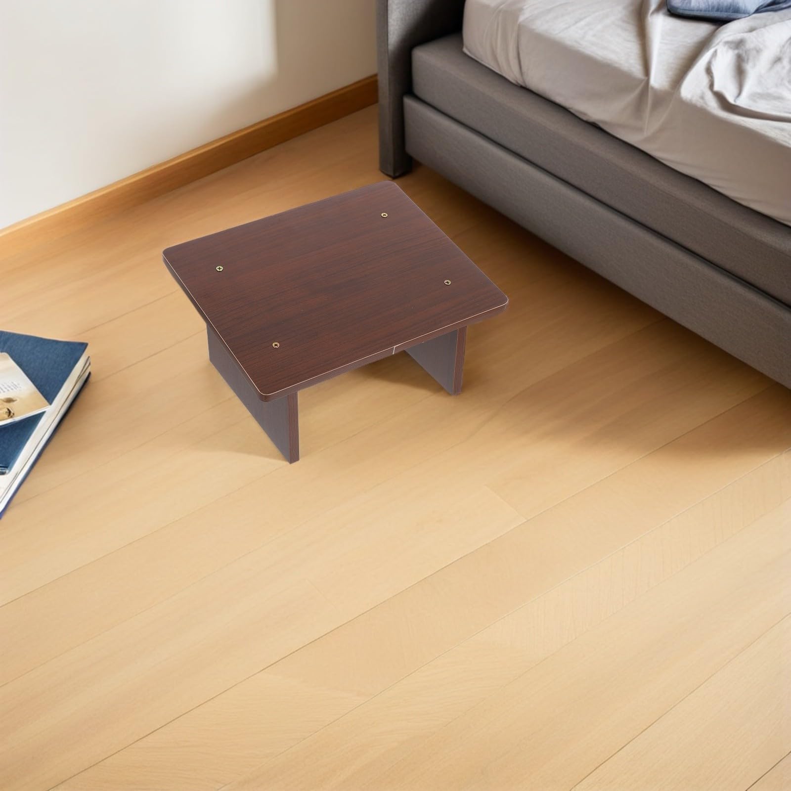 PLAFOPE Reposapiés Moderno de Madera Inclinado Escritorio Taburete