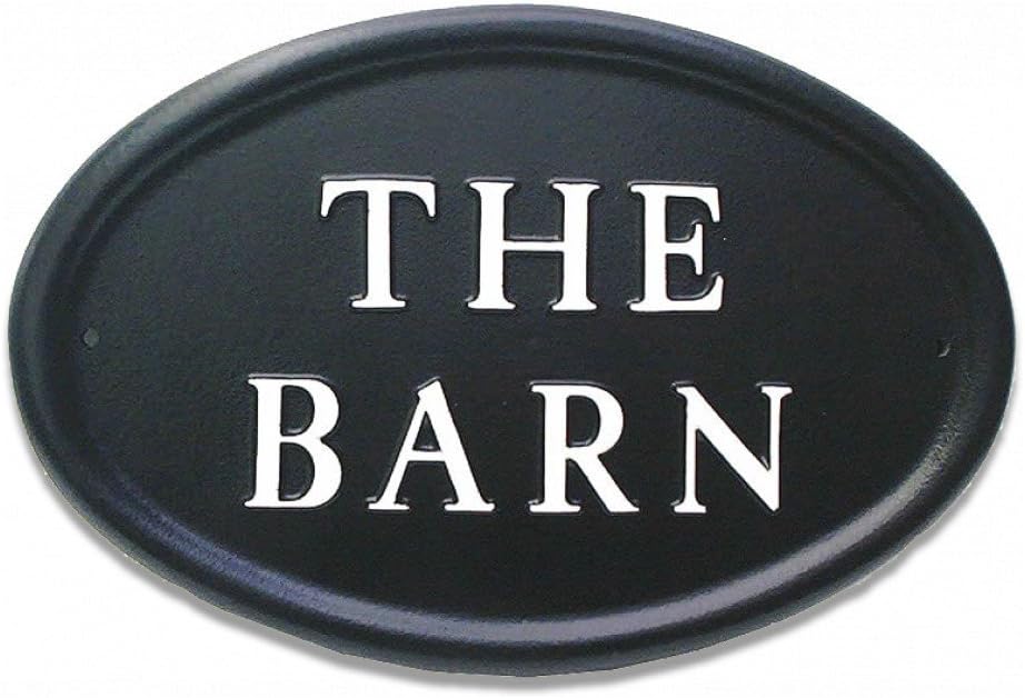 Village Green Signs Beautiful Hand-painted House/Door Sign/Plaque Personalised [Oval Straight] [Fully Personalised Front Door Signage], Housewarming, New Home