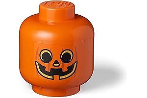 LEGO Storage Head (Large) - Pumpkin, Orange