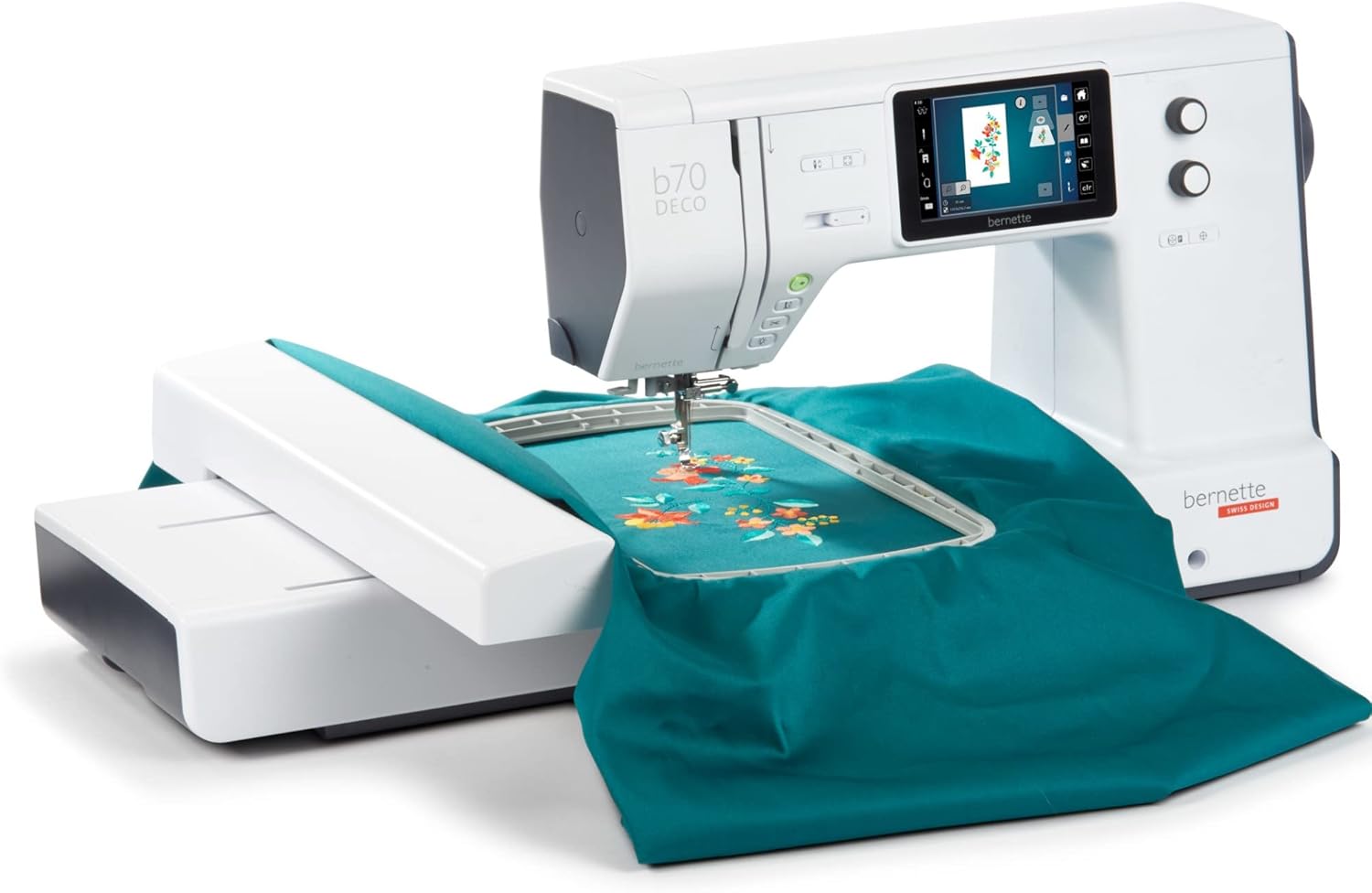 Bernette B70 6" x 10" Embroidery Machine with 160 Embroidery Threads and Premium Accessory Package