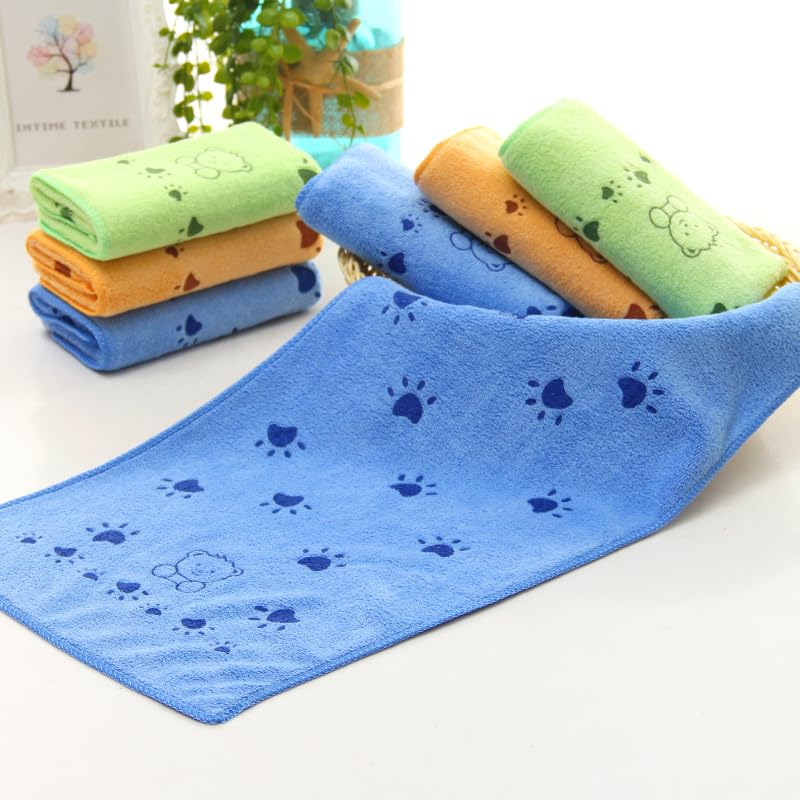 PETANGEL Pack of 3Pcs Microfiber Face Paws Towel for Puppies Kittens Dog & Cats, Super Absorbent Quick-Drying Soft Lint Free ute Paw Pattern Small Bath Towel for Pets (50 * 25cm) (B0CJBV1PZS) Amazon Price History, Amazon Price Tracker
