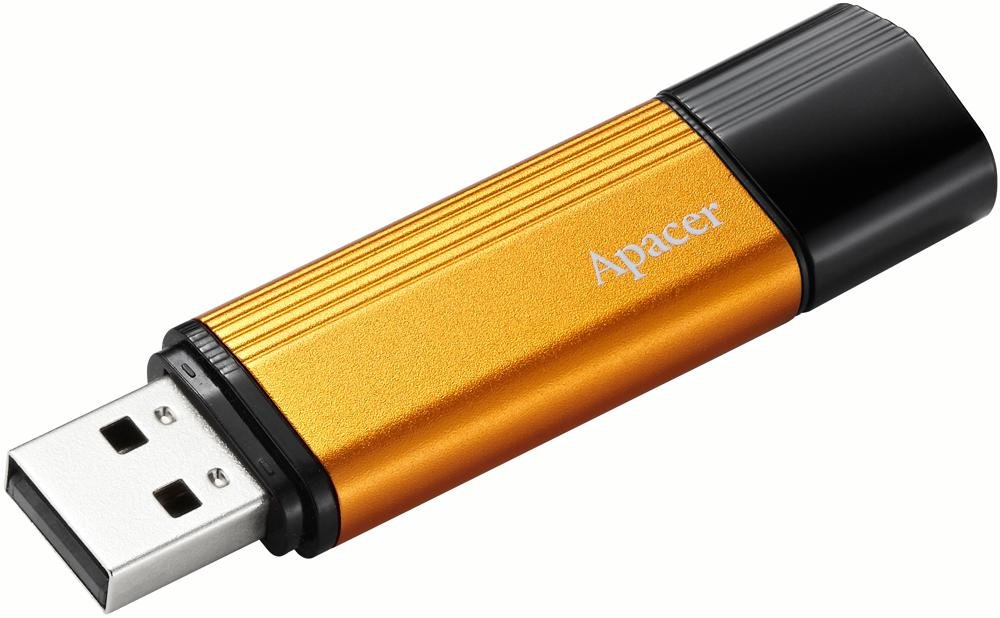 Apacer 32GB AH330 32GB USB 2.0 USB Flash Drive – USB flash drive (32 GB, USB 2.0 Type A, Type A Orange Cap, 10 g, orange)