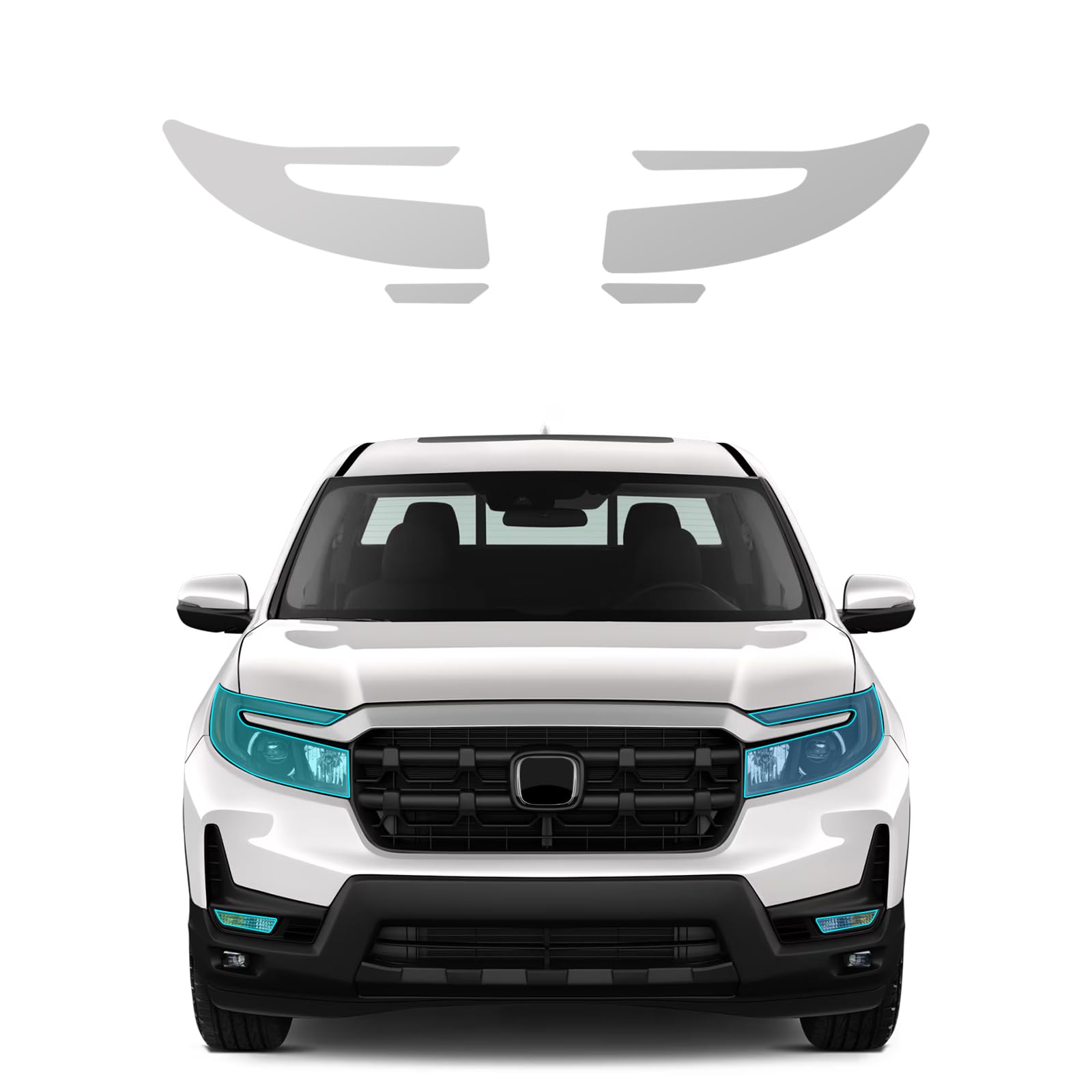 FDAIUN for 2024-2025 Honda Ridgeline Precut Paint Protective Film 8.5 Mil TPU PPF Clear Car HD Scratch Exterior Accessories (Headlights + Fog Lights 4Pcs)