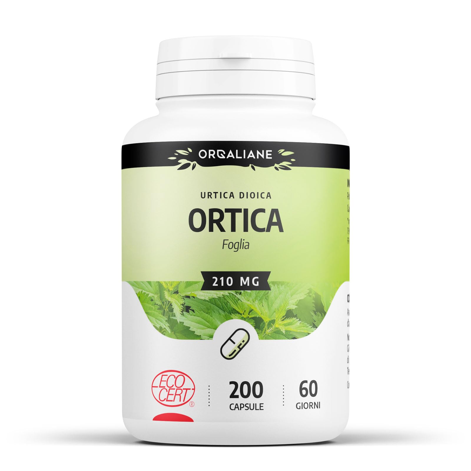 Ortica (foglia) Biologica - 210mg - 200 capsule