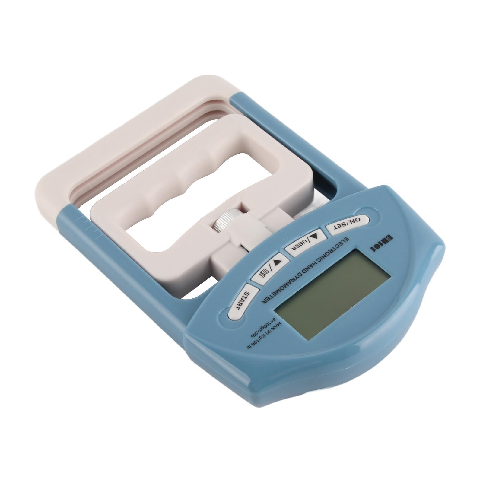 Generic Dinamómetro de Mano Digital Pantalla LCD Medidor de Fuerza de Agarre Portátil para Entrenamiento Atlético, Uso Doméstico