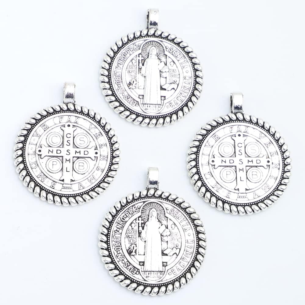Glary 50pcs of 1.5 Inch Saint Benedict San Benito Jubilee Medal with Exorcism and Blessing