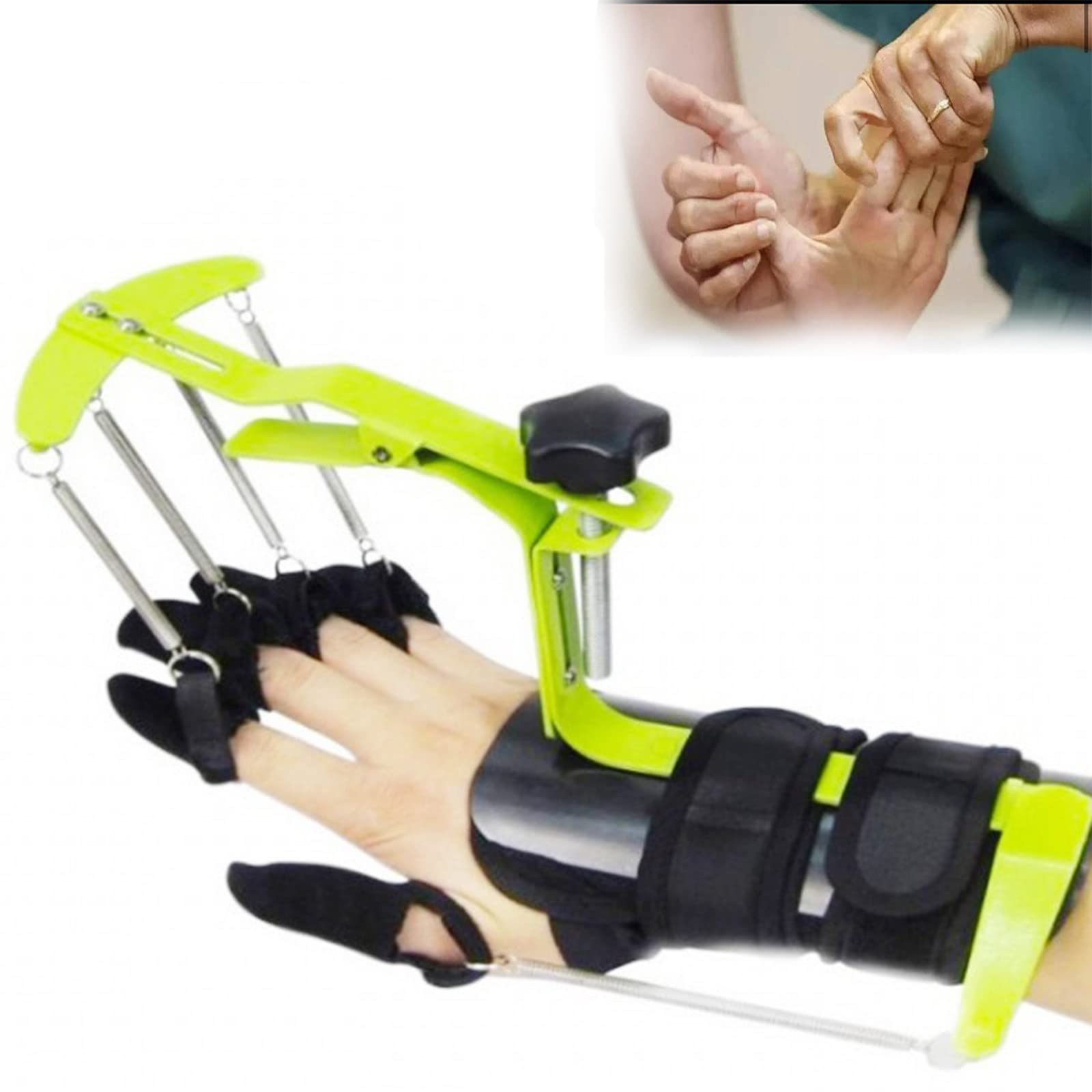 Ejercitador de muñeca Corrector de muñeca y Dedo Ortesis dinámica de Dedo Ortesis de Dedo de muñeca Férula de Dedo Ortesis dinámica Herramienta de Entrenamiento de reparación de Manos Utilizada para