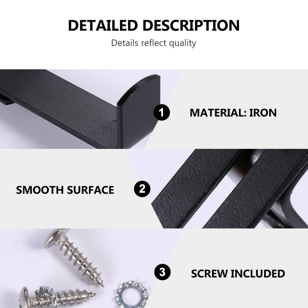 Lot de 2 de Balustrade réglables pour Pot de Fleurs - Support de Pot de Fleurs artificielles à Suspendre - en Fer - Décoration de Jardin