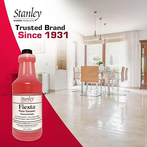 Vista 2 de STANLEY Home Products Fiesta, limpiador líquido concentrado – Eco multisuperficie y limpieza industrial para suelos de madera, piedra, azulejos