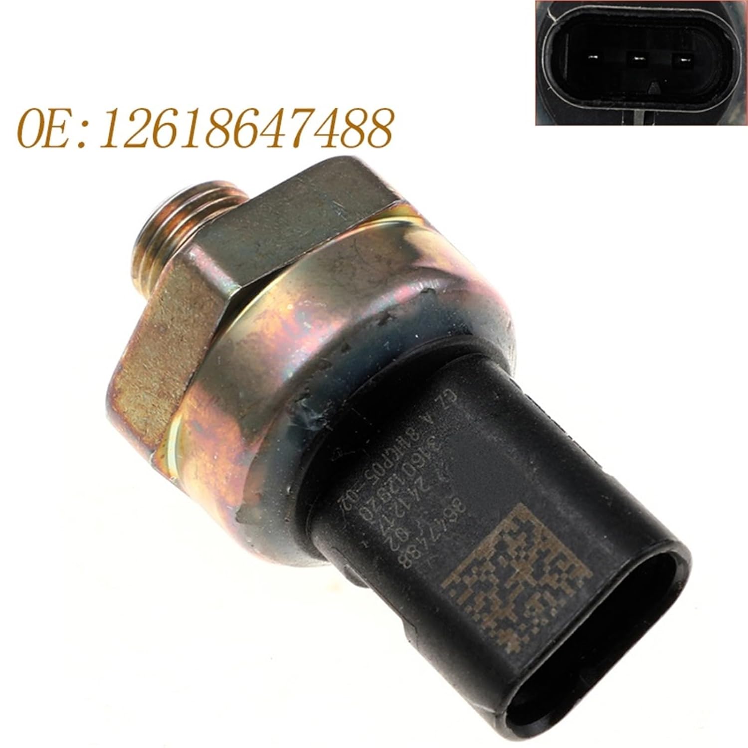 Power Oil Pressure Sensor for Pressure Sensor 12618647488 Oil Fuel Pressure Sensor Switch Car 8647488 81Hcp05-02