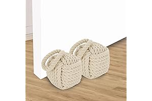 Handmade Jute Rope Knot Door Stopper, Nautical Decorative Doorstop for Windows and Doors