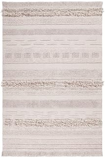 Lorena Canals - Alfombra lavable Air Natural - Natural - 97% algodón 3% otras fibras. Base: Algodón reciclado - 200x300 cm