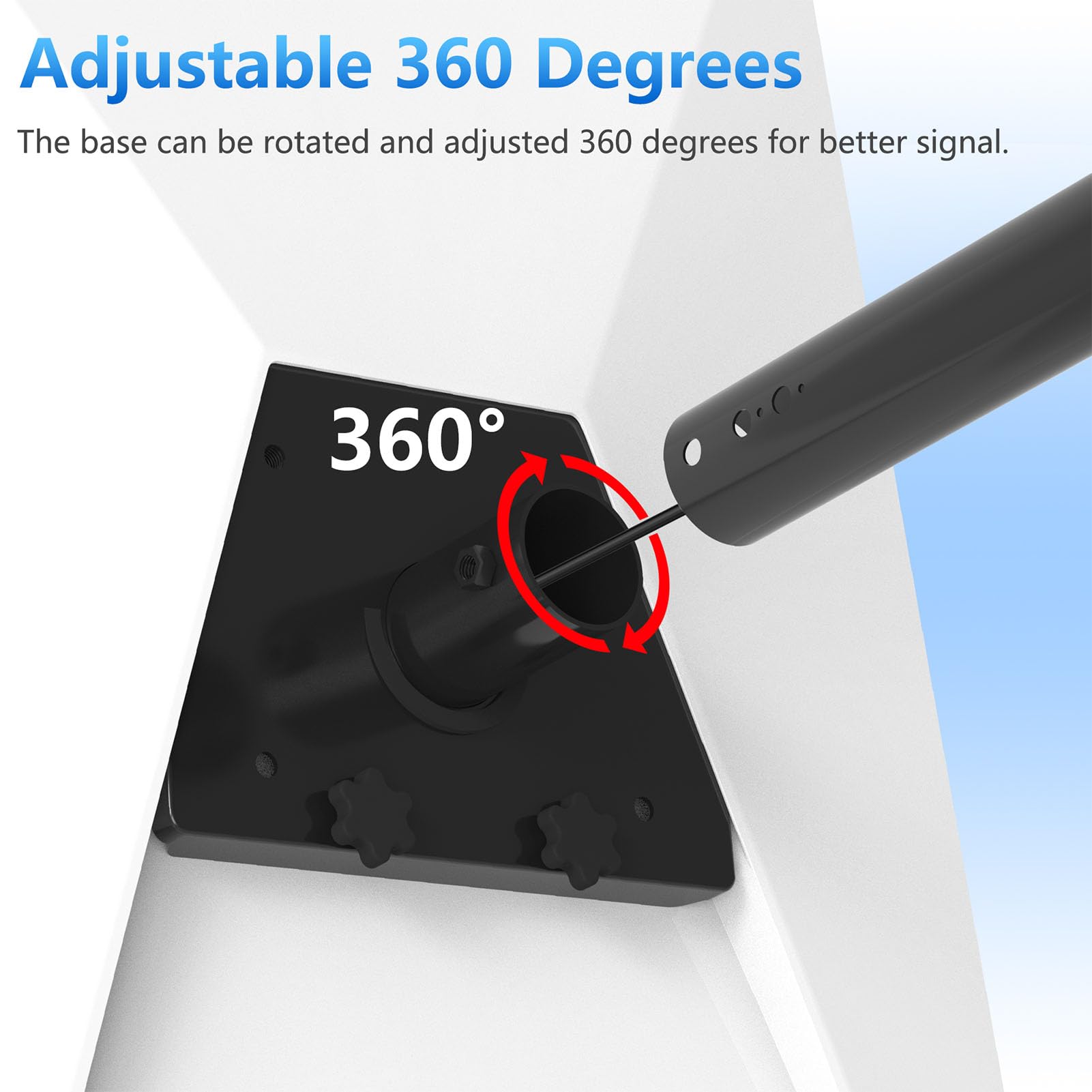 Kit Di Montaggio Satellitare Gen 3 Per Tetto E Palo - Supporto Regolabile 360° Con Adattatore Per Antenna Rettangolare, Carico Fino A 50kg - 3