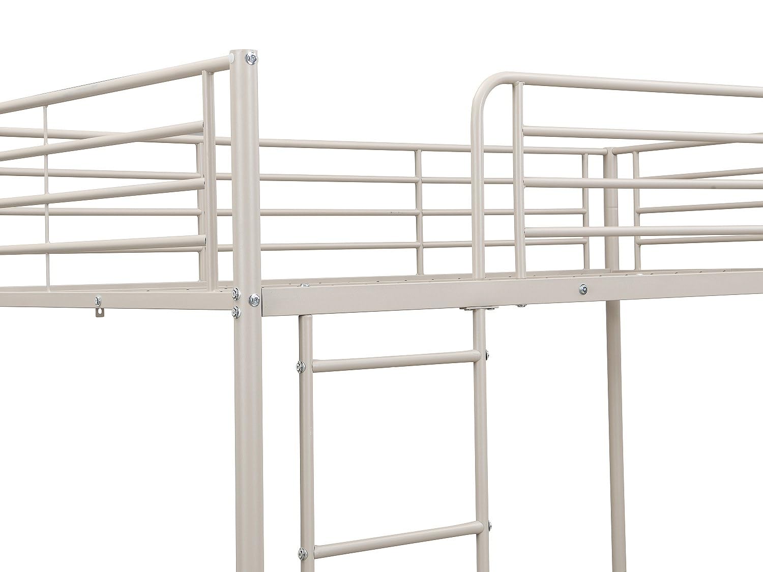 Vente-unique - Lits superposés - 2 x 120 x 190 cm - Beige - DUOTIS II