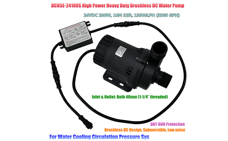 ポンプDC-24V SHYSKY High Power Heavy Duty 24V 200W Brushless DC Water Pump
