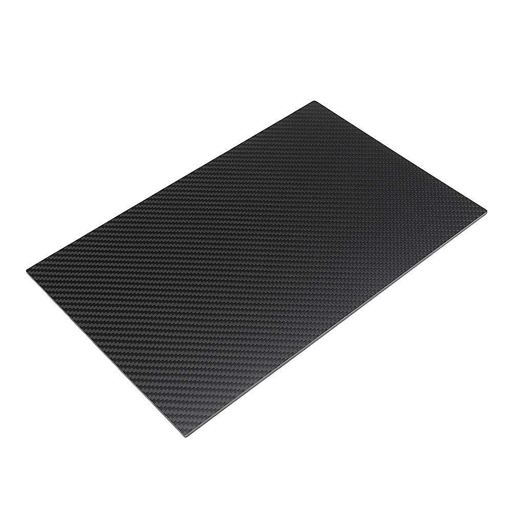 CCChaRLes 250X420Mm 3K Pannello In Fibra Di Carbonio Pannello In Fibra Di Carbonio Tessuto Opaco Pannello Opaco Spessore 0,5-5Mm - 0,5 millimetri