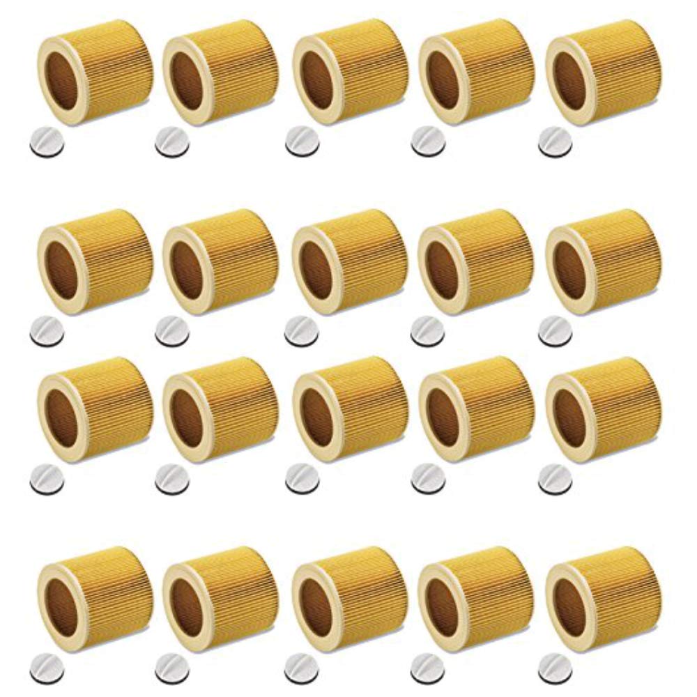 M&M Smartek 20x filtros cartucho para Kärcher WD2-WD3, ref. 6.414-552.0