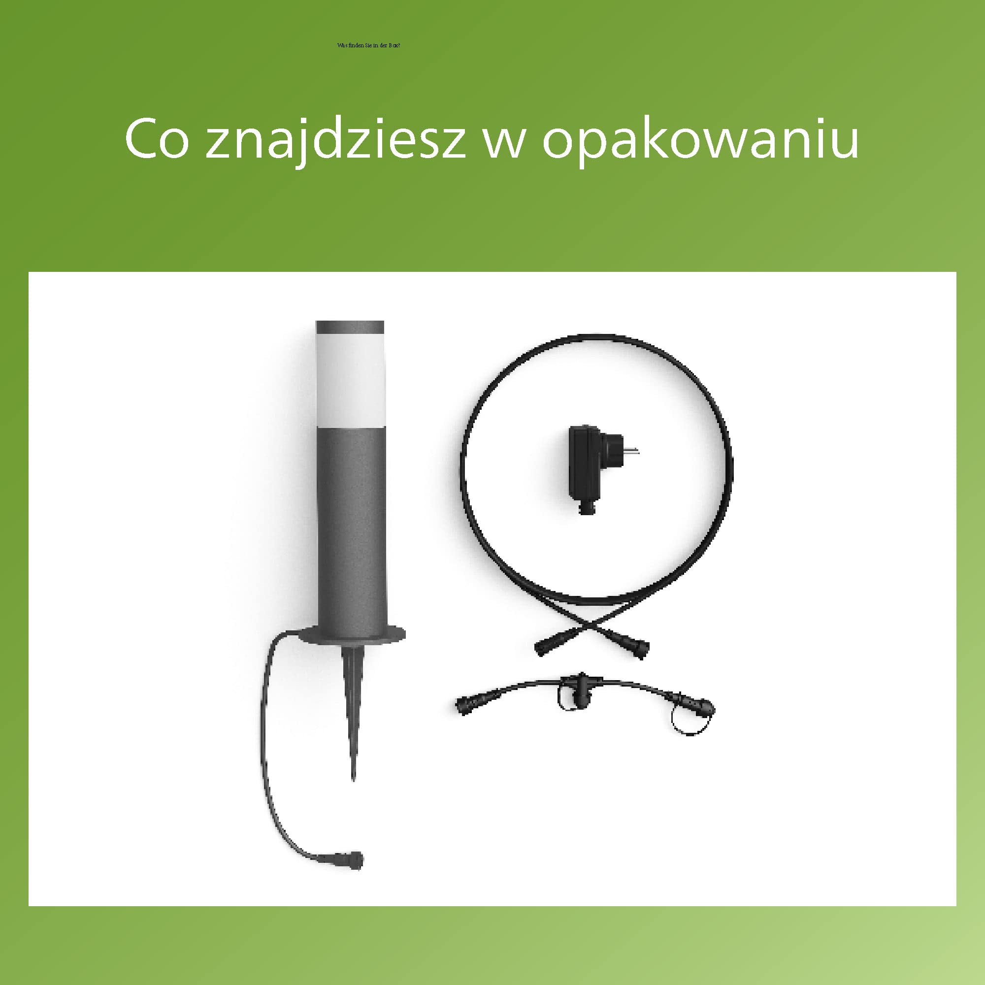 Philips LED GardenLink Zewnętrzna lampa stojąca 24W 2700 K, ochrona IP44, stal szlachetna + zasilacz