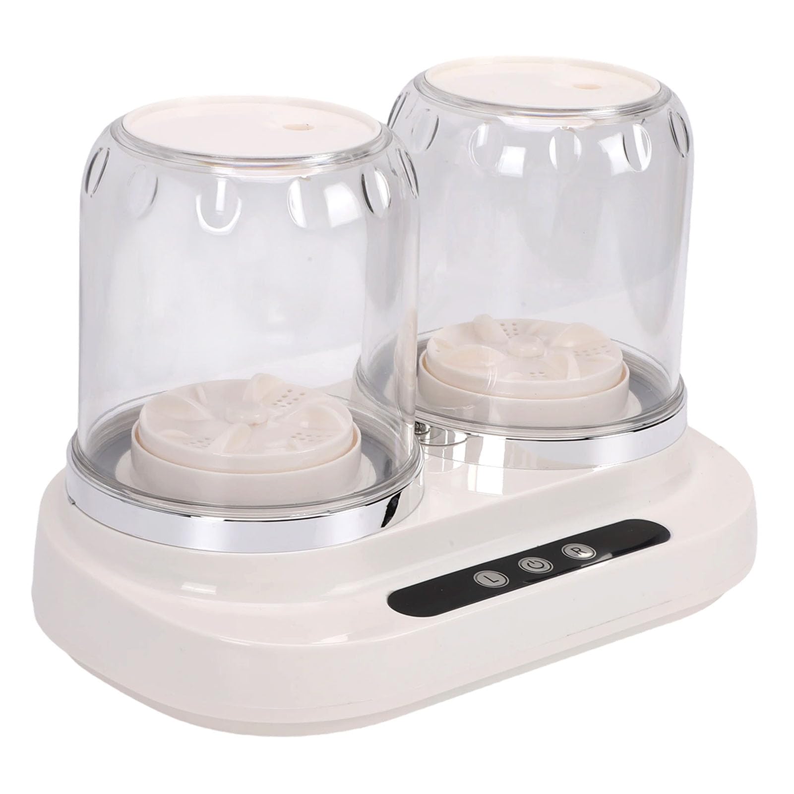 Mini Lavadora Portátil USB Recargable Doble Tina Lavadora de 2L con 3 Modos de Lavado Limpieza ABS PC para Ropa Interior Calcetines Ropa de Bebé Dormitorio de Viaje RV