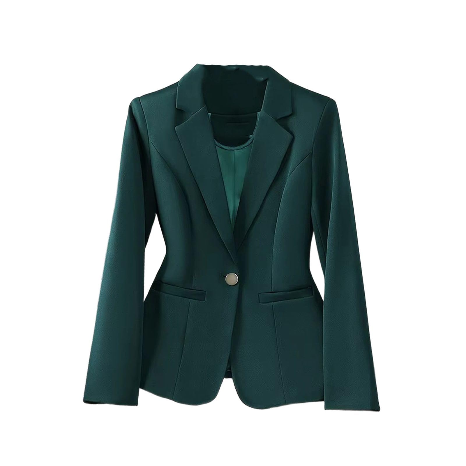 GUOYUXIAO Giacca Formale a Maniche Lunghe, Slim Fit Business per Abbigliamento Professionale