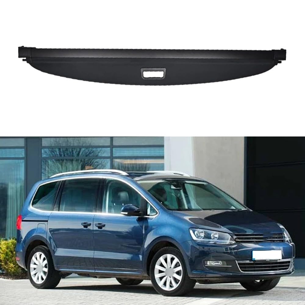 Coche Maletero Cubierta Carga Retráctil para Volkswagen VW Sharan 7N 2011-2022 2019 2012 Trunk Estante Privacidad Cargo Protectora Cubierta Accesorios