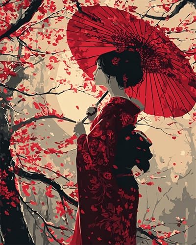 ���i ���S�җp���G�L�b�g,���̖؂̉��ɂ�����{�l����,��l�p DIY �A�N�����y�C���g �y�C���g�o�C�i���o�[�L�b�g �����G��E�H�[���A�[�g�M�t�g�z�[���f�R���[�V����16x20�C���`