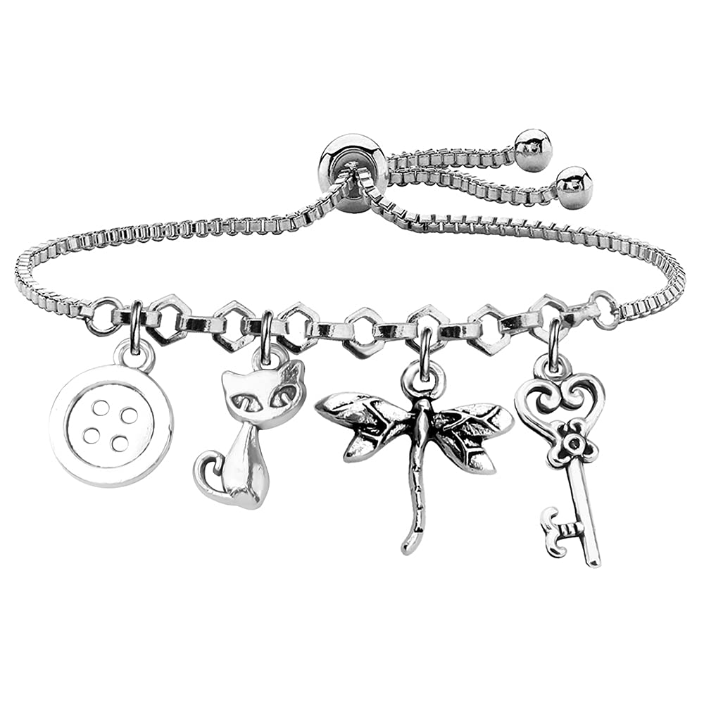 UJIMSHorror and Fantasy Film Inspired gift Horror Charm Bracelet Horror Movie Jewelry Cartoon Movie Fans Gift