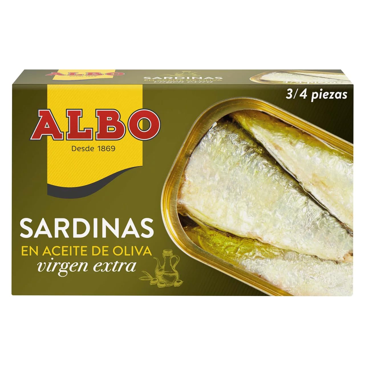 ALBO Sardinen in nativem Olivenöl Dose 85 g. 9er-Pack