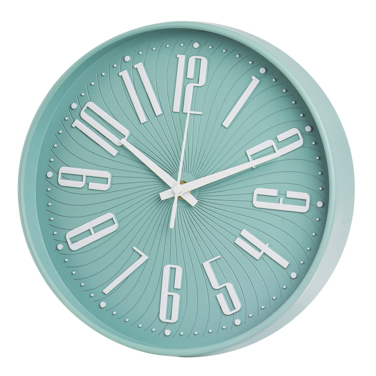 HZDHCLH10 inch Small Wall Clocks Battery Operated,Silent Non Ticking Modern Wall Clock,Round Quartz Clock for Living Room Bedroom Kitchen Office School Classroom Decor