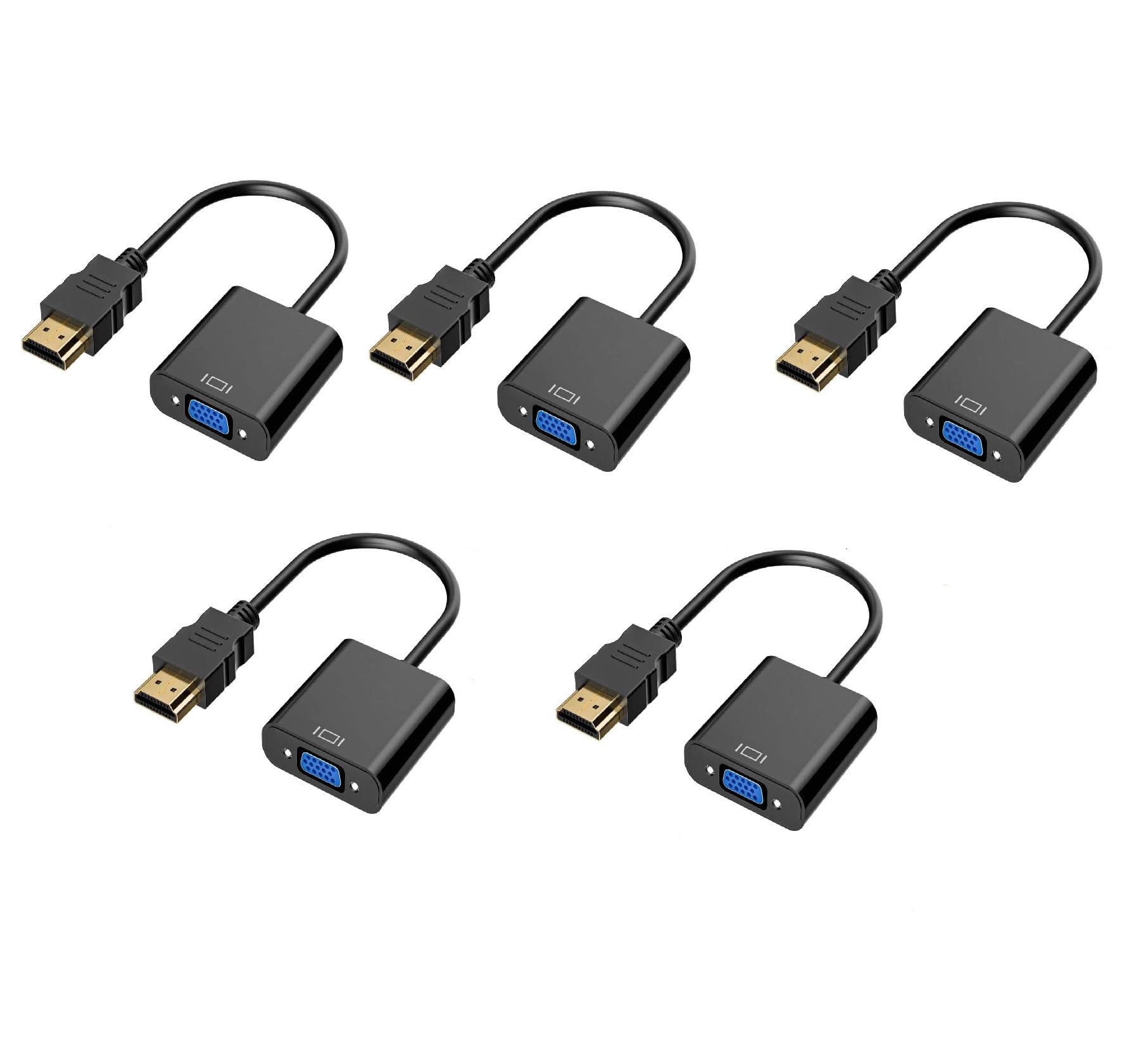 Amazon.co.jp: HDMI to VGA (D-Sub 15ピン) 変換アダプタ 変換ケーブル