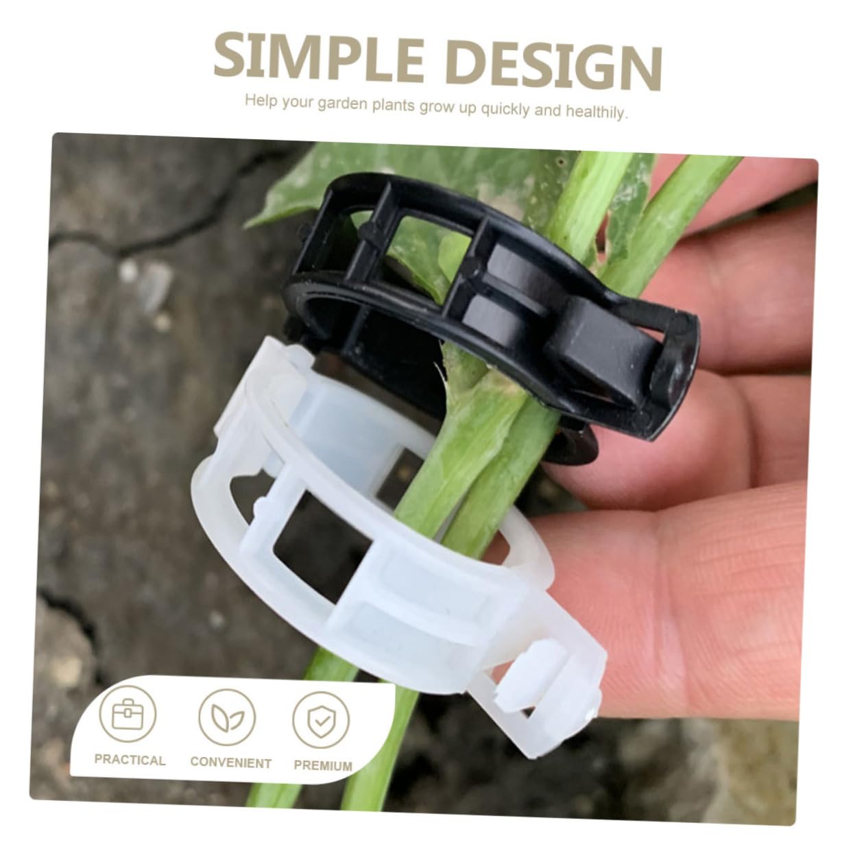 ifundom 500stücke Pflanzenclips Für Tomaten Flexible Pflanzenhalter Pflanzenklammern Material Unterstützung Von Gartenpflanzen Und Reduzierung Von Gewichtslast