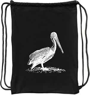 Eddany Brown Pelican sketch Borsa sportiva