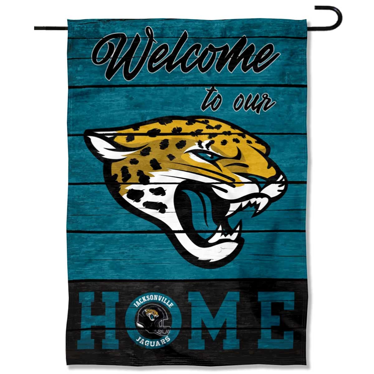 Jacksonville Jaguars Welcome Home Decorative Garden Flag Double Sided Banner