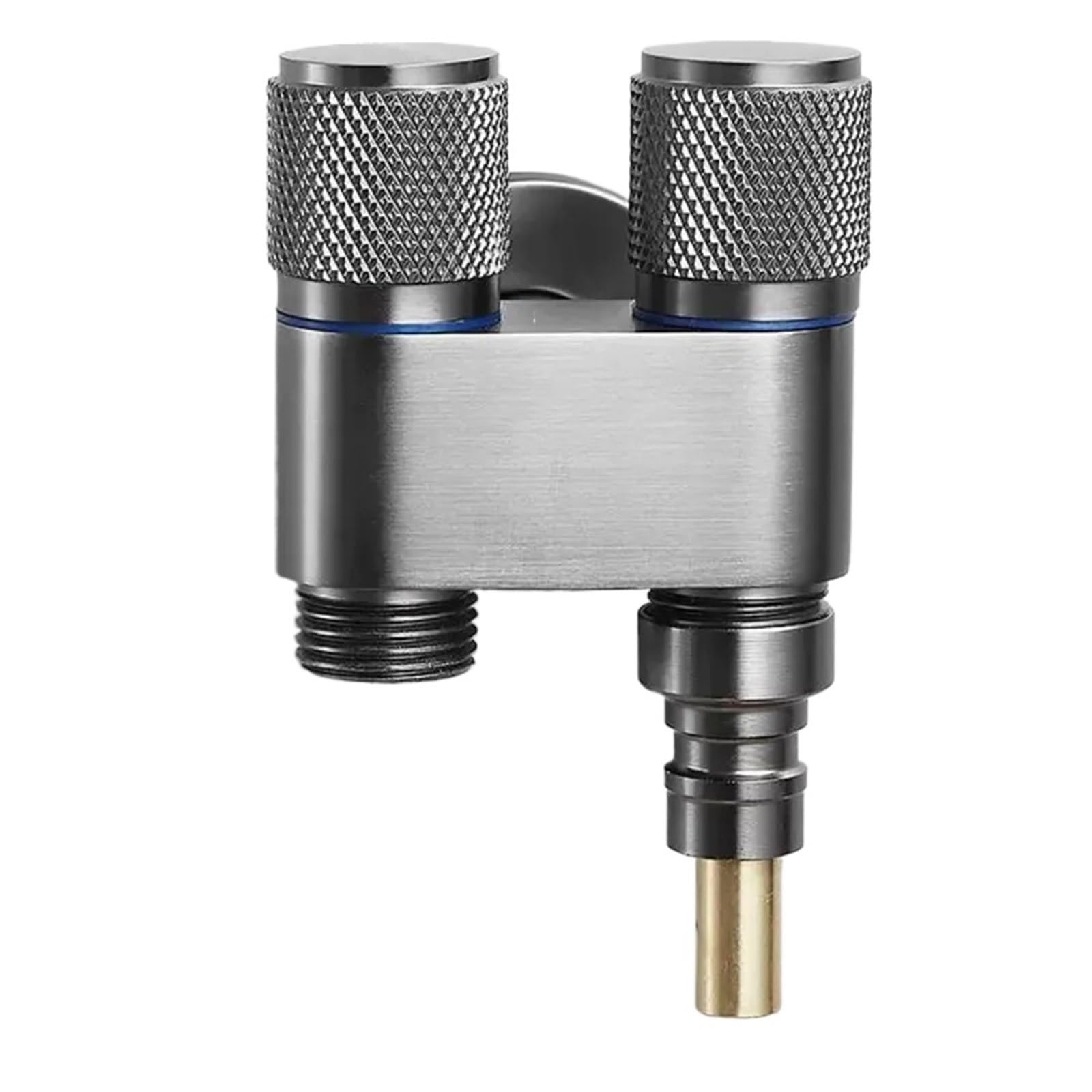 ZYCHSJXA Multi-Function Faucet Brass in Two Out Triangle Valve Angle Switch G1/2" Male Thread Stop(4)