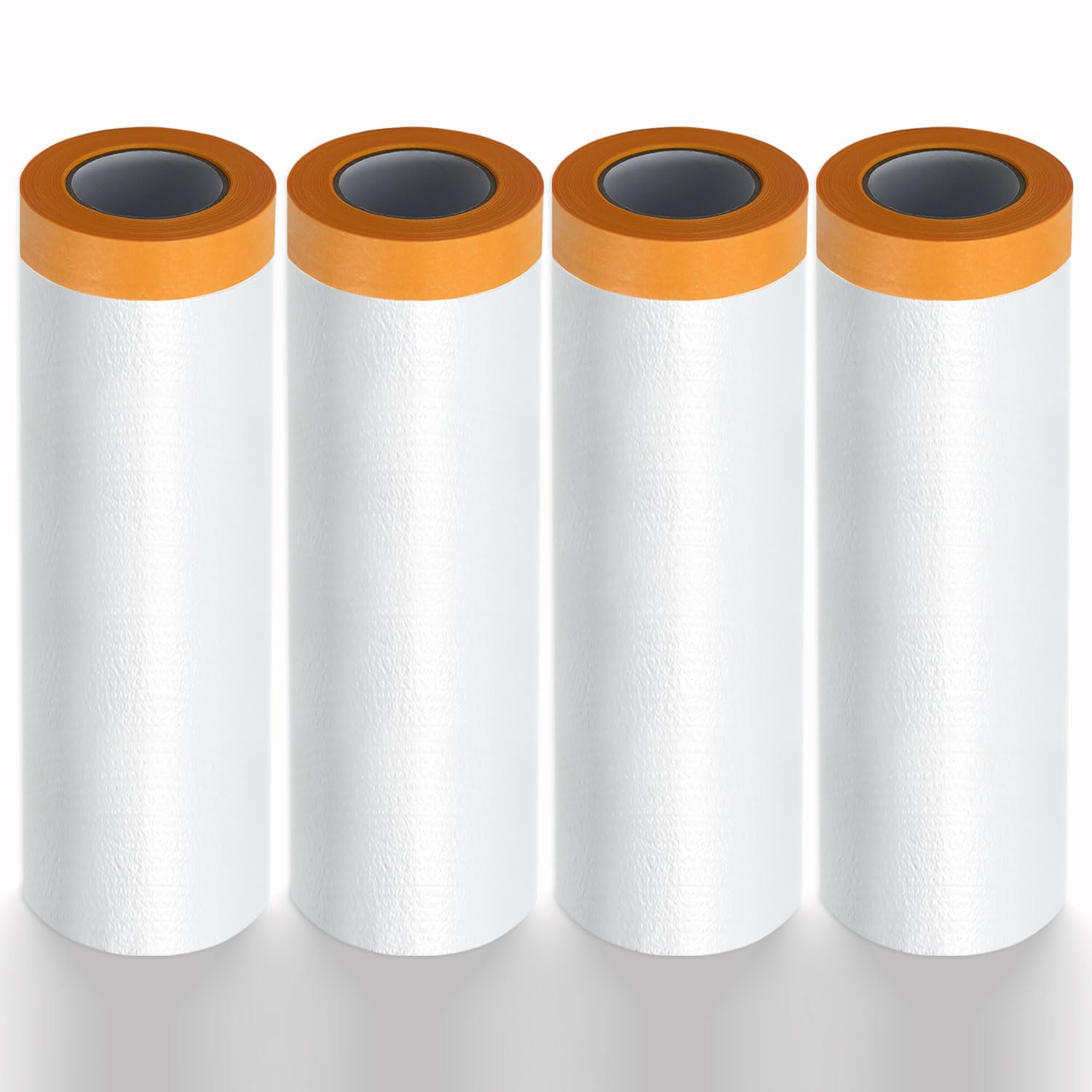 4 Rouleaux Bâche de Protection Peinture 270cm x 20m -Film de Masquage Peinture Imperméable Anti-Poussière - Pour Sol, Automobile & Meubles