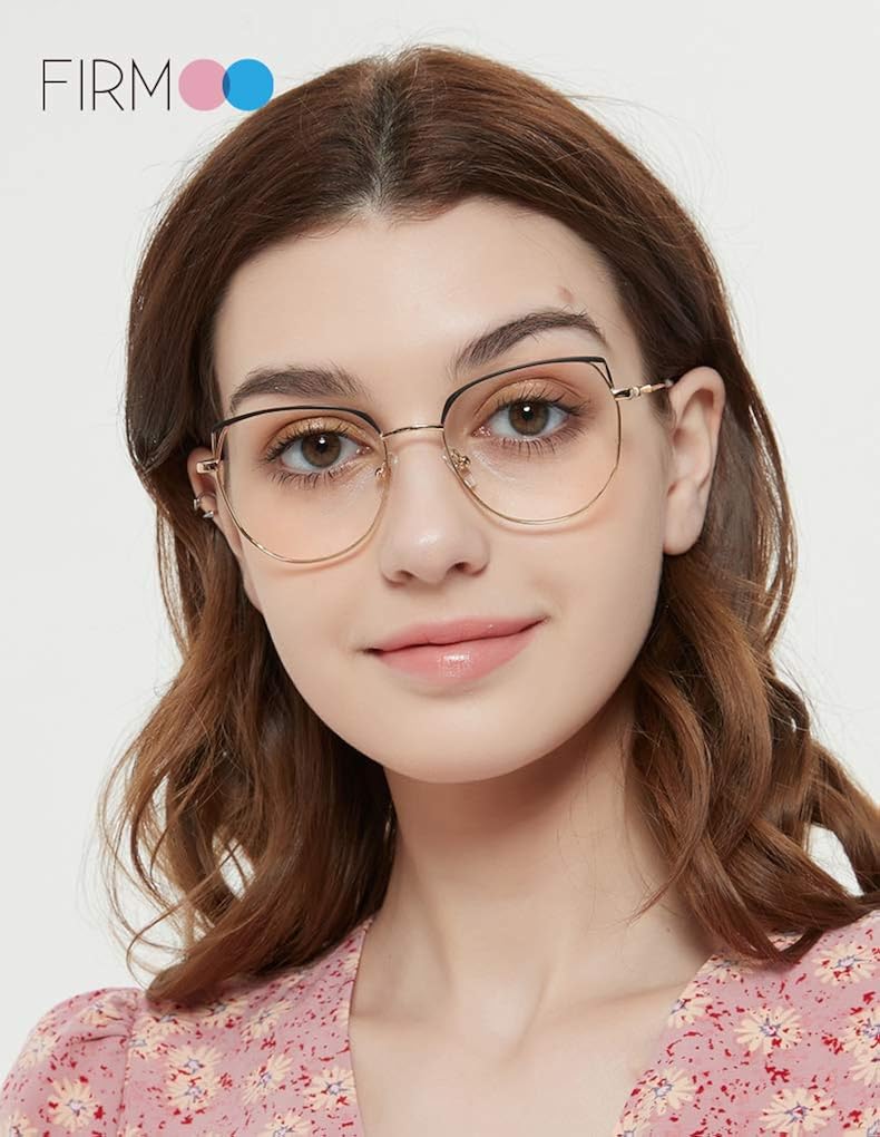 Super Deal Product Firmoo Blue Light Blocking Glasses, Anti Eyestrain Anti Headache Computer Glasses, UV Cut Blue Light Blocker for Digital Screens (Purple Gold Frame) ❤ Crazy Deals Firmoo Blue Light Blocking Glasses, Anti Eyestrain Anti Headache Computer Glasses, UV Cut Blue Light Blocker for Digital Screens (Purple Gold Frame)