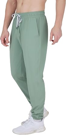 90 Degree By Reflex Mens Lightweight Jogger Full Length Side Pocket Slim Fit Pant with Drawstring
