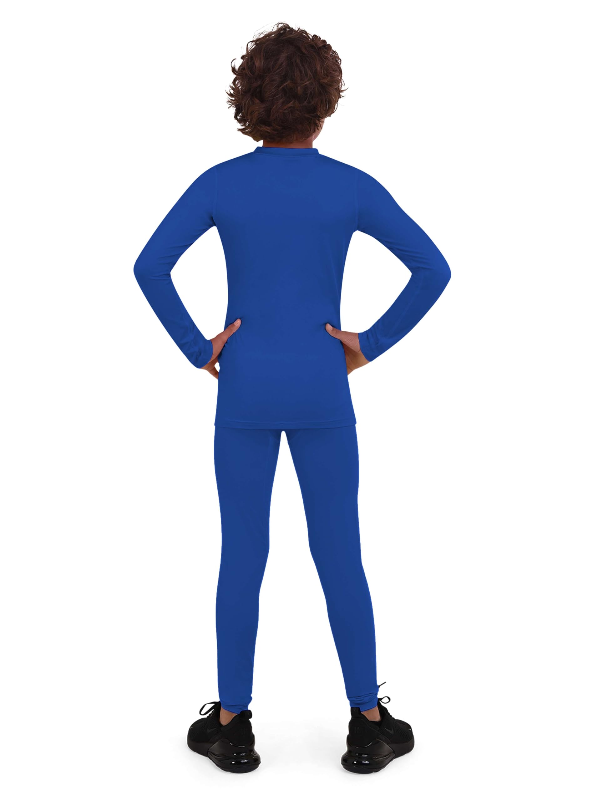 TCA PowerLayer Performance Conjunto Térmico de Camiseta Manga Larga y Mallas de Compresión para Niños y Hombre