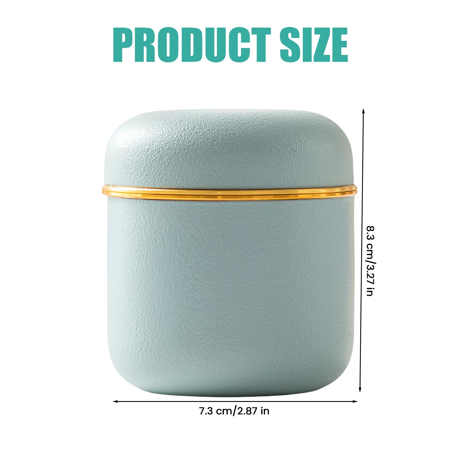 Asfrode Contenitore per tè in ceramica, 160 ml, in ceramica, portatile, con coperchio, per bustine di tè, caffè, spezie, noci